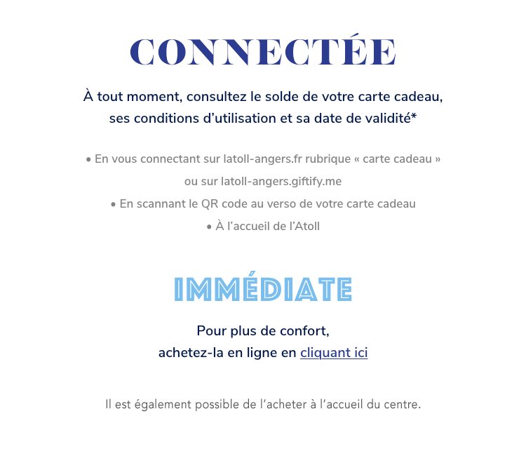 Connectée, immédiate